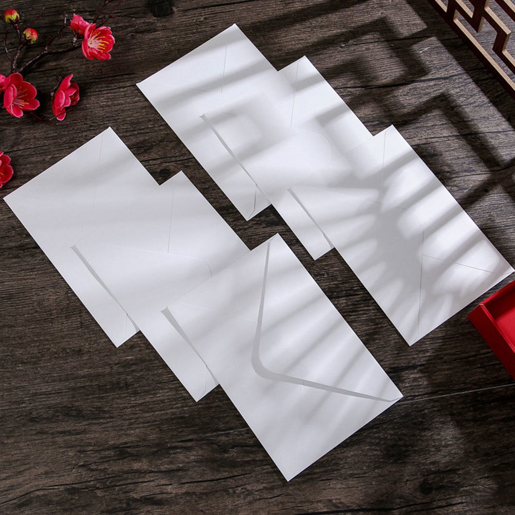 Wedding Envelopes - 50개입 흰색 봉투 B6 사이즈 두꺼운