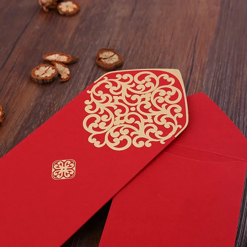 10pcs 중국어 빨간 봉투 골드 인쇄 빨간 주머니 봄 - Wedding Envelopes 리뷰 및 가격