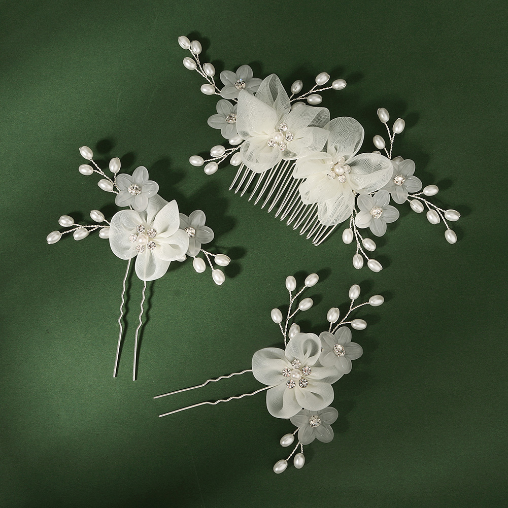 패션 신부 머리 장식 꽃 머리 빗 머리핀 세트 여성을위 - Wedding Supply Store 리뷰 및 가격