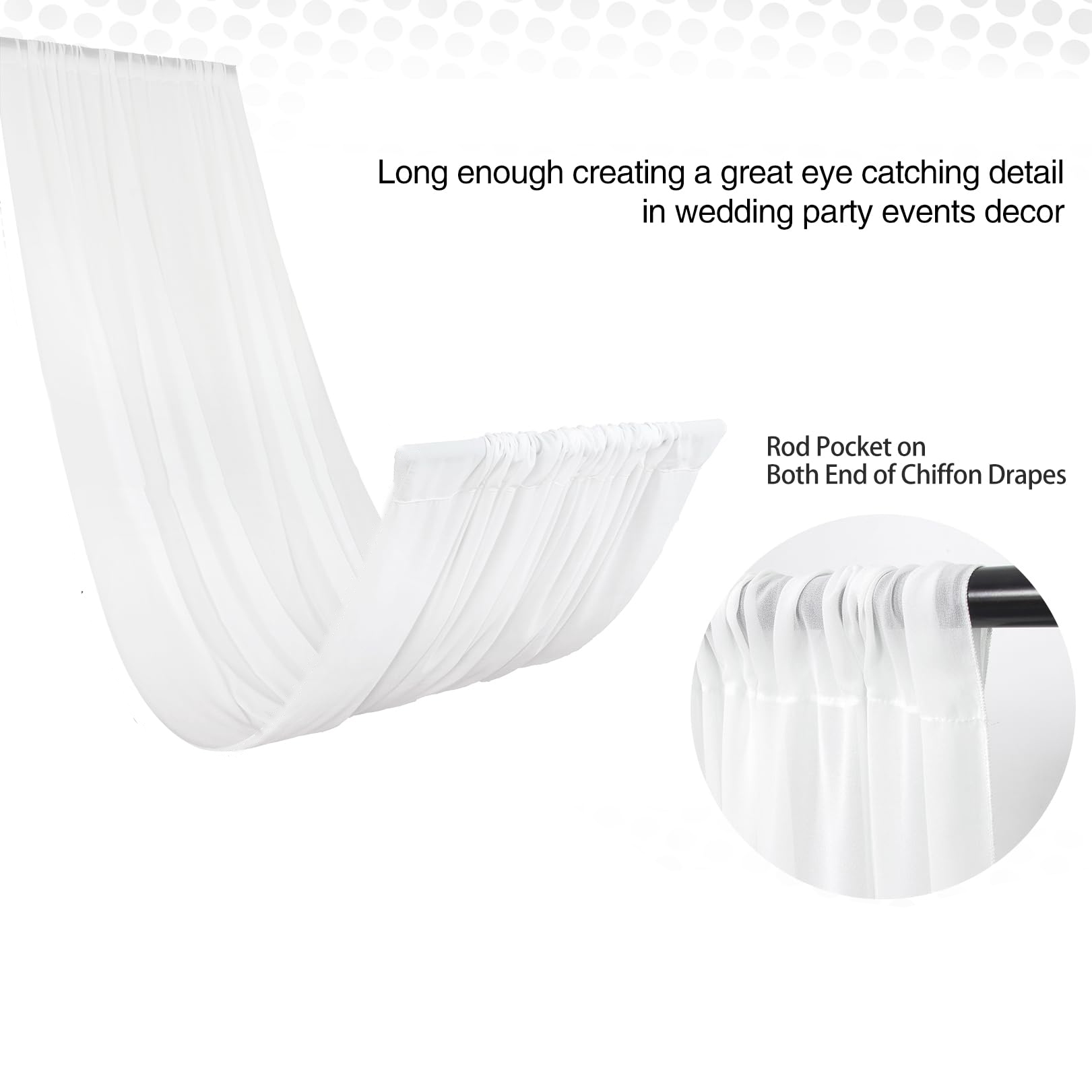 웨딩 아치 천장 드레이프 지붕 장식 쉬어 쉬폰 얇은 명 - Wedding Ceremony Supply 리뷰 및 가격