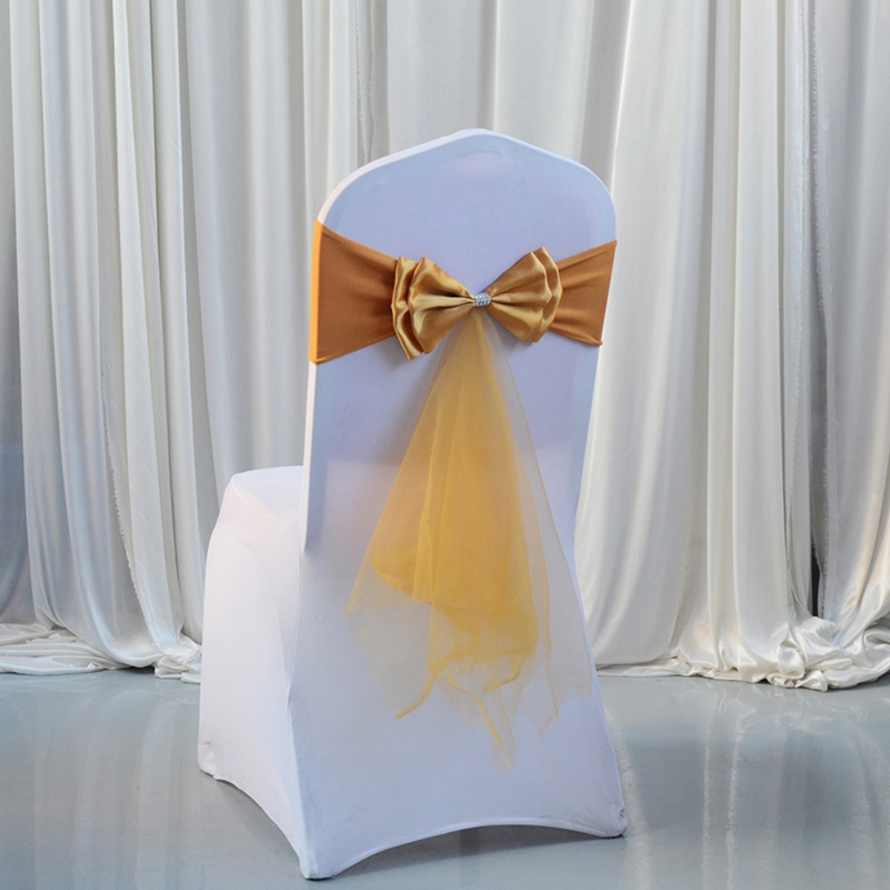 스트레치 보우 매듭 맞춤형 오간자 리본 띠 보타이 의자 - Chair Sash Organza 리뷰 및 가격